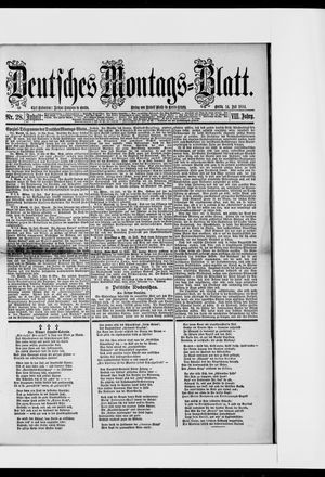 Berliner Tageblatt und Handels-Zeitung on Jul 14, 1884