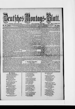 Berliner Tageblatt und Handels-Zeitung vom 22.09.1884