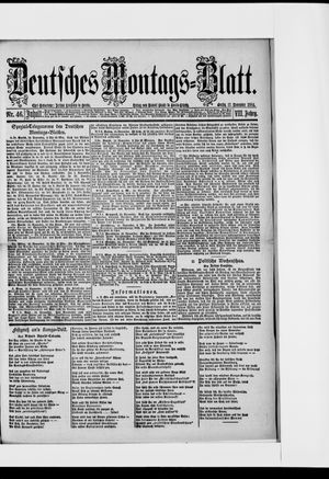 Berliner Tageblatt und Handels-Zeitung vom 17.11.1884