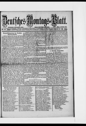 Berliner Tageblatt und Handels-Zeitung vom 24.11.1884