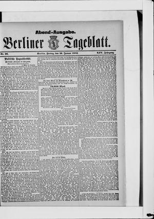 Berliner Tageblatt und Handels-Zeitung vom 16.01.1885