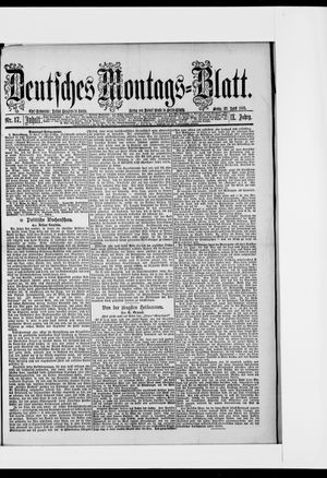 Berliner Tageblatt und Handels-Zeitung vom 27.04.1885