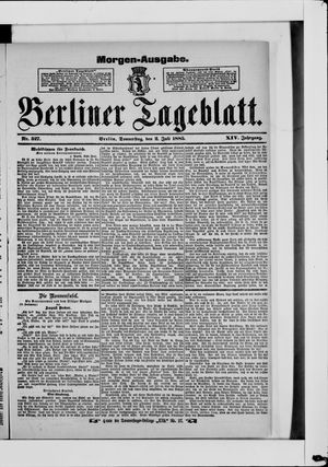 Berliner Tageblatt und Handels-Zeitung vom 02.07.1885