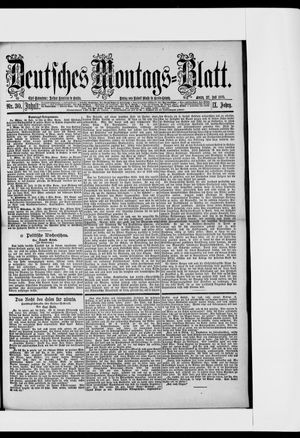 Berliner Tageblatt und Handels-Zeitung vom 27.07.1885