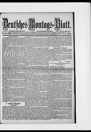 Berliner Tageblatt und Handels-Zeitung vom 24.08.1885