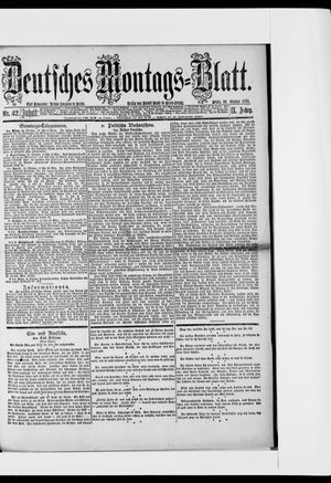 Berliner Tageblatt und Handels-Zeitung vom 19.10.1885