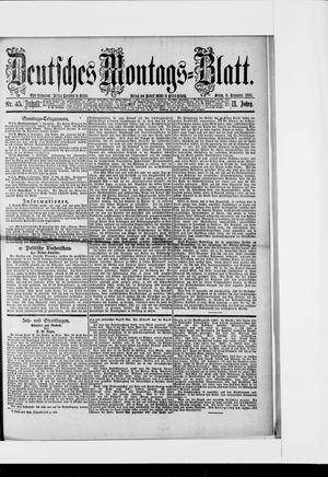 Berliner Tageblatt und Handels-Zeitung vom 09.11.1885