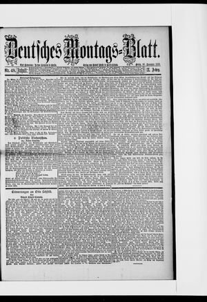 Berliner Tageblatt und Handels-Zeitung vom 30.11.1885