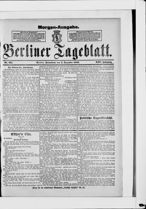 Berliner Tageblatt und Handels-Zeitung vom 05.12.1885