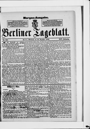 Berliner Tageblatt und Handels-Zeitung vom 16.12.1885