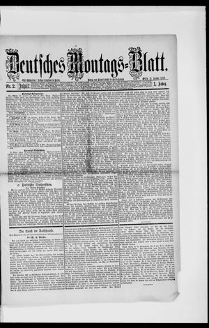 Berliner Tageblatt und Handels-Zeitung vom 11.01.1886