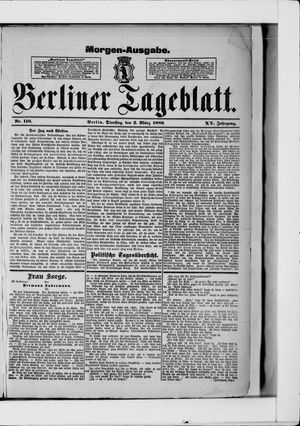 Berliner Tageblatt und Handels-Zeitung vom 02.03.1886