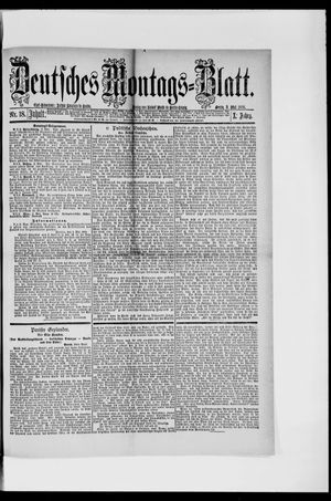 Berliner Tageblatt und Handels-Zeitung on May 3, 1886