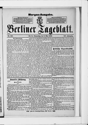 Berliner Tageblatt und Handels-Zeitung vom 06.05.1886