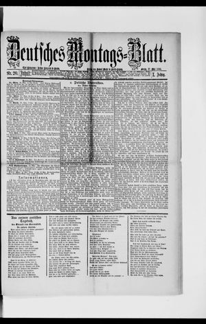 Berliner Tageblatt und Handels-Zeitung on May 17, 1886