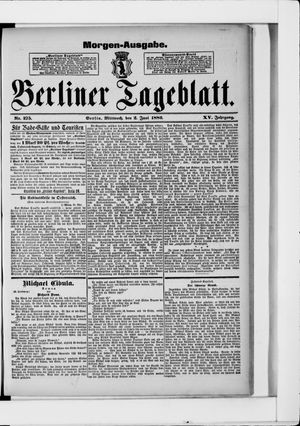 Berliner Tageblatt und Handels-Zeitung vom 02.06.1886