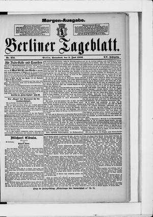 Berliner Tageblatt und Handels-Zeitung vom 05.06.1886