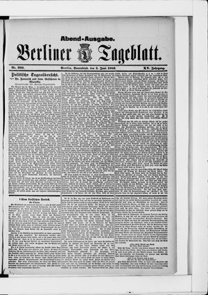 Berliner Tageblatt und Handels-Zeitung vom 05.06.1886