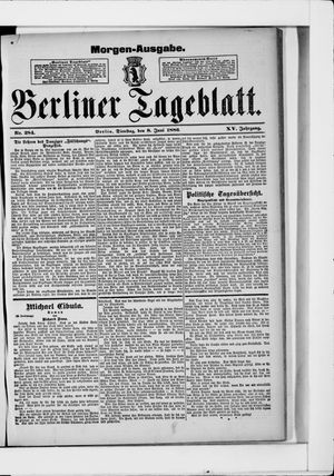 Berliner Tageblatt und Handels-Zeitung vom 08.06.1886