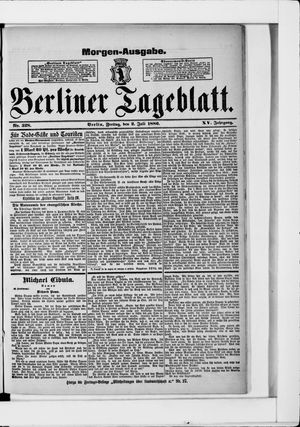 Berliner Tageblatt und Handels-Zeitung on Jul 2, 1886