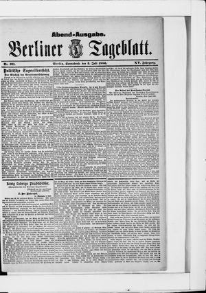 Berliner Tageblatt und Handels-Zeitung vom 03.07.1886