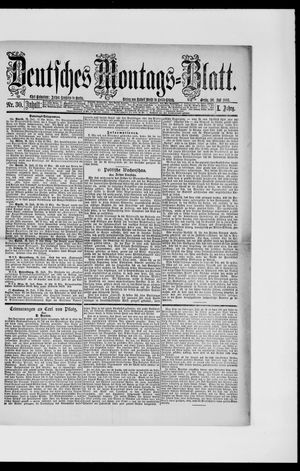 Berliner Tageblatt und Handels-Zeitung vom 26.07.1886