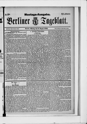 Berliner Tageblatt und Handels-Zeitung vom 02.08.1886