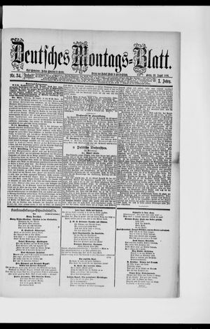 Berliner Tageblatt und Handels-Zeitung vom 23.08.1886