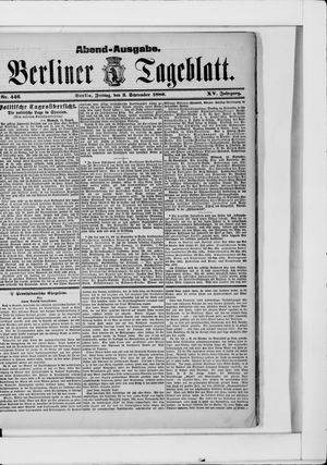 Berliner Tageblatt und Handels-Zeitung vom 03.09.1886