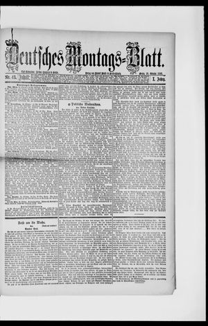 Berliner Tageblatt und Handels-Zeitung vom 25.10.1886