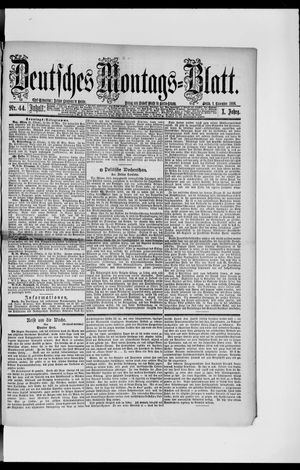 Berliner Tageblatt und Handels-Zeitung vom 01.11.1886