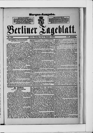 Berliner Tageblatt und Handels-Zeitung vom 02.11.1886