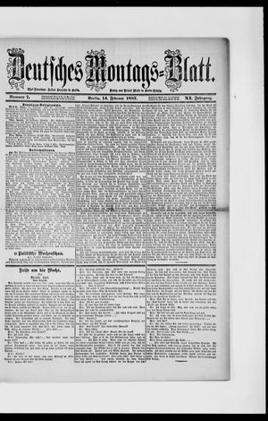 Berliner Tageblatt und Handels-Zeitung on Feb 14, 1887