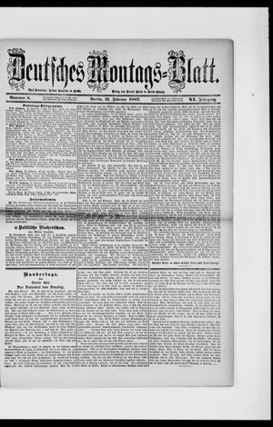 Berliner Tageblatt und Handels-Zeitung on Feb 21, 1887