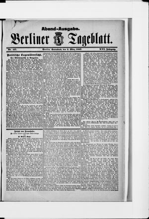 Berliner Tageblatt und Handels-Zeitung on Mar 5, 1887