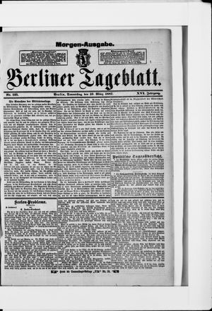 Berliner Tageblatt und Handels-Zeitung on Mar 10, 1887