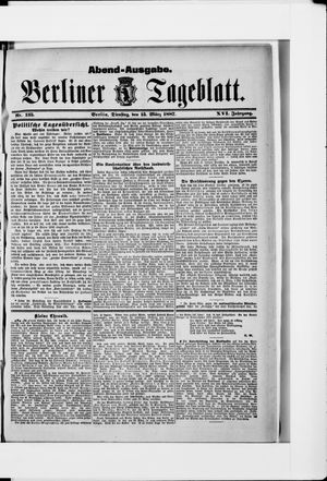 Berliner Tageblatt und Handels-Zeitung vom 15.03.1887