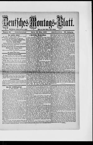Berliner Tageblatt und Handels-Zeitung on Mar 28, 1887