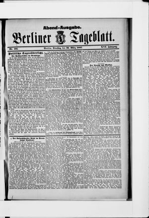 Berliner Tageblatt und Handels-Zeitung vom 29.03.1887