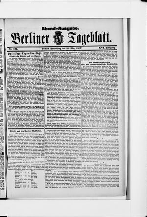 Berliner Tageblatt und Handels-Zeitung vom 31.03.1887