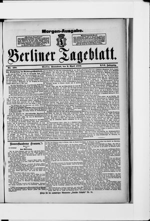 Berliner Tageblatt und Handels-Zeitung vom 02.04.1887