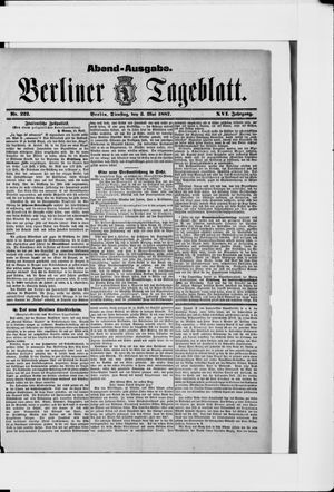 Berliner Tageblatt und Handels-Zeitung vom 03.05.1887