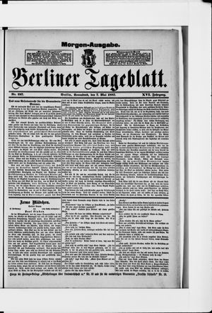 Berliner Tageblatt und Handels-Zeitung vom 07.05.1887