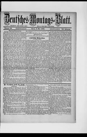 Berliner Tageblatt und Handels-Zeitung vom 09.05.1887