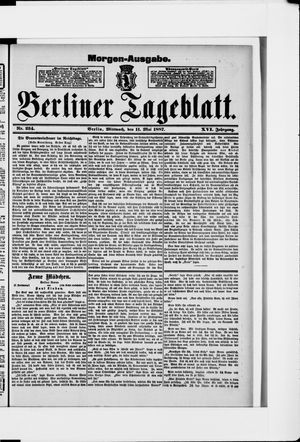 Berliner Tageblatt und Handels-Zeitung vom 10.05.1887