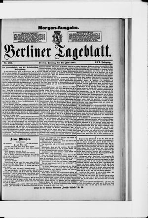 Berliner Tageblatt und Handels-Zeitung vom 12.06.1887