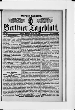 Berliner Tageblatt und Handels-Zeitung vom 16.06.1887
