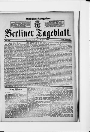 Berliner Tageblatt und Handels-Zeitung vom 28.06.1887