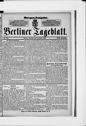 Berliner Tageblatt und Handels-Zeitung vom 09.10.1887