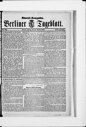 Berliner Tageblatt und Handels-Zeitung vom 21.10.1887
